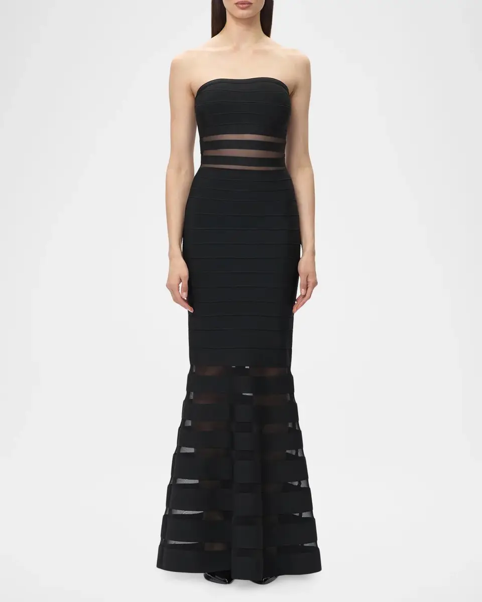 Hervé Léger The Kate Strapless Mermaid-Hem Gown | Thumbnail 2 Hervé Léger The Kate Strapless Mermaid-Hem Gown | Thumbnail 2