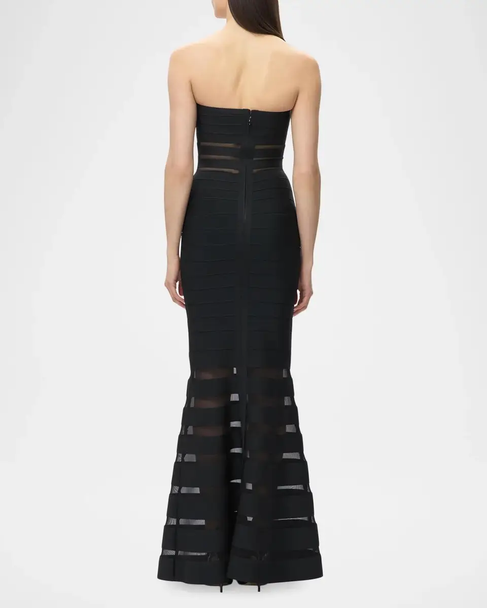 Hervé Léger The Kate Strapless Mermaid-Hem Gown | Thumbnail 3 Hervé Léger The Kate Strapless Mermaid-Hem Gown | Thumbnail 3