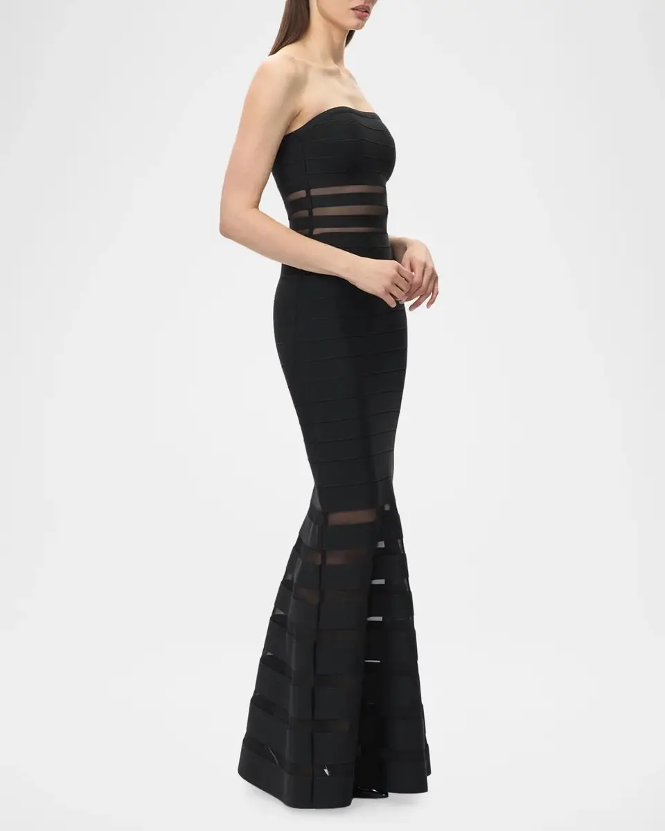 Hervé Léger The Kate Strapless Mermaid-Hem Gown | Thumbnail 5 Hervé Léger The Kate Strapless Mermaid-Hem Gown | Thumbnail 5