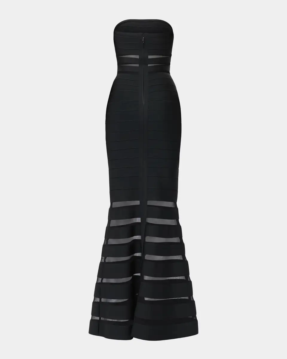 Hervé Léger The Kate Strapless Mermaid-Hem Gown | Thumbnail 6 Hervé Léger The Kate Strapless Mermaid-Hem Gown | Thumbnail 6