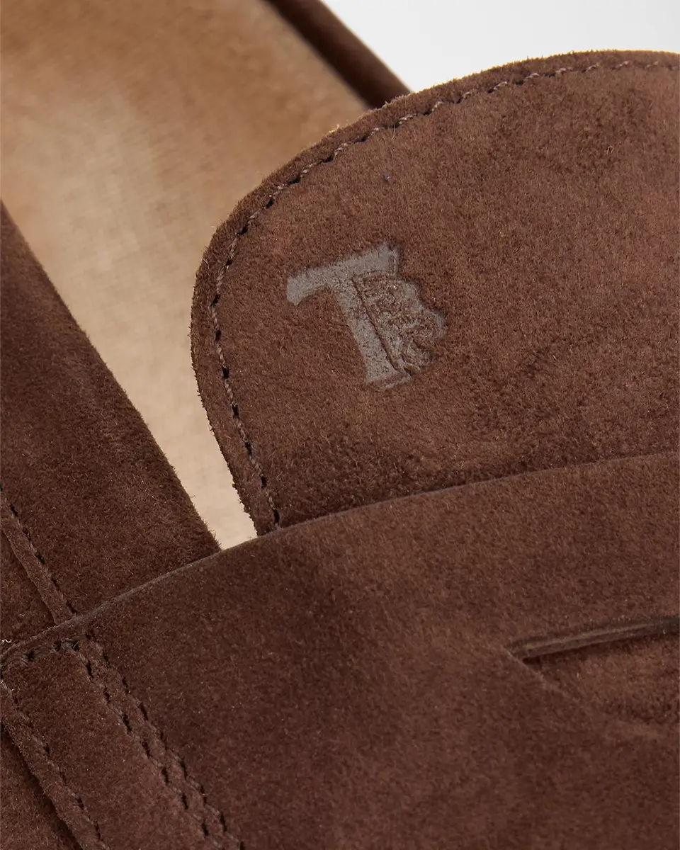 Tod's Men's Mocassino Suede Penny Loafers | Thumbnail 5 Tod's Men's Mocassino Suede Penny Loafers | Thumbnail 5