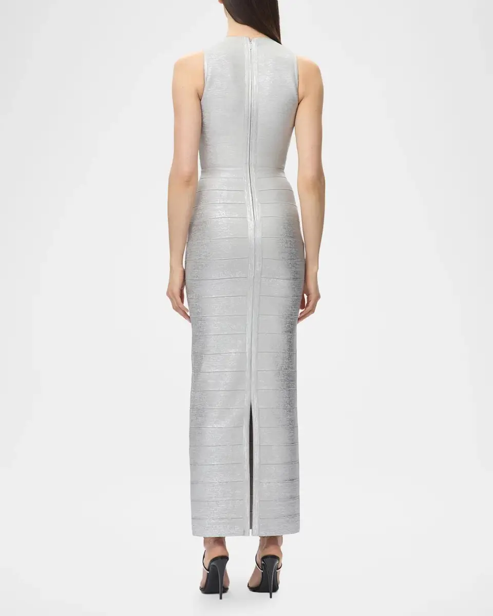 Hervé Léger The Bailey Metallic Gown | Thumbnail 3 Hervé Léger The Bailey Metallic Gown | Thumbnail 3
