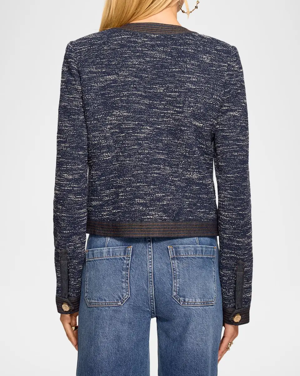 Ramy Brook Delia Tweed Cropped Jacket | Thumbnail 3