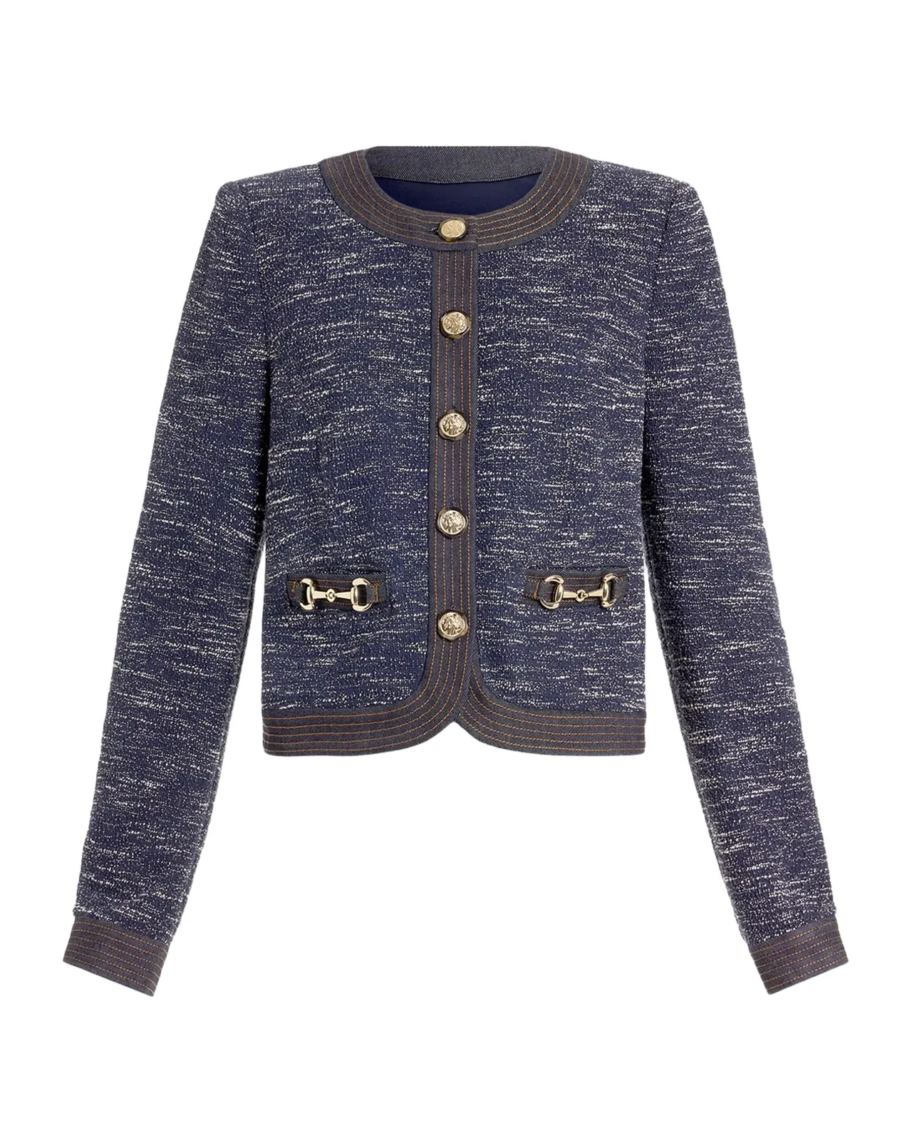 Delia Tweed Cropped Jacket Delia Tweed Cropped Jacket