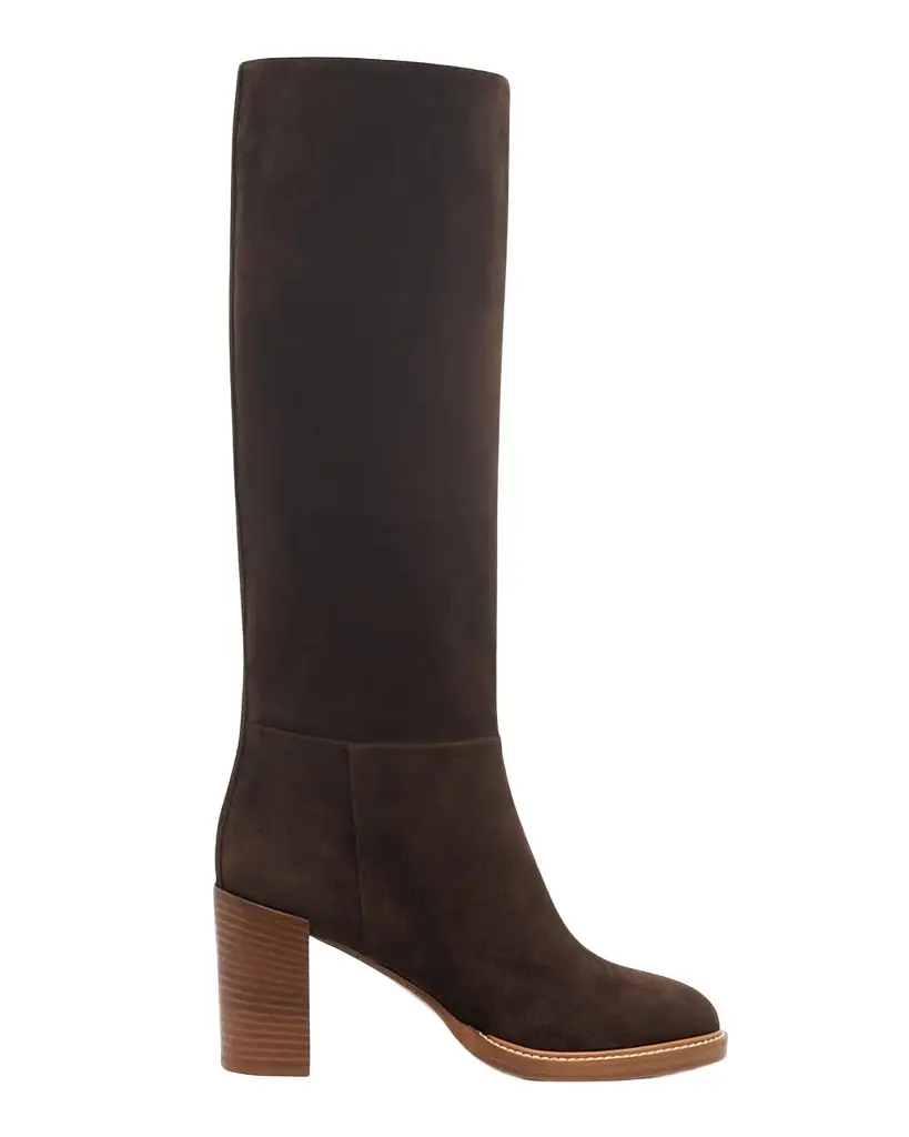 Gabriela Hearst Bocca 75MM Suede Knee-High Boots | Image 1 Gabriela Hearst Bocca 75MM Suede Knee-High Boots | Image 1