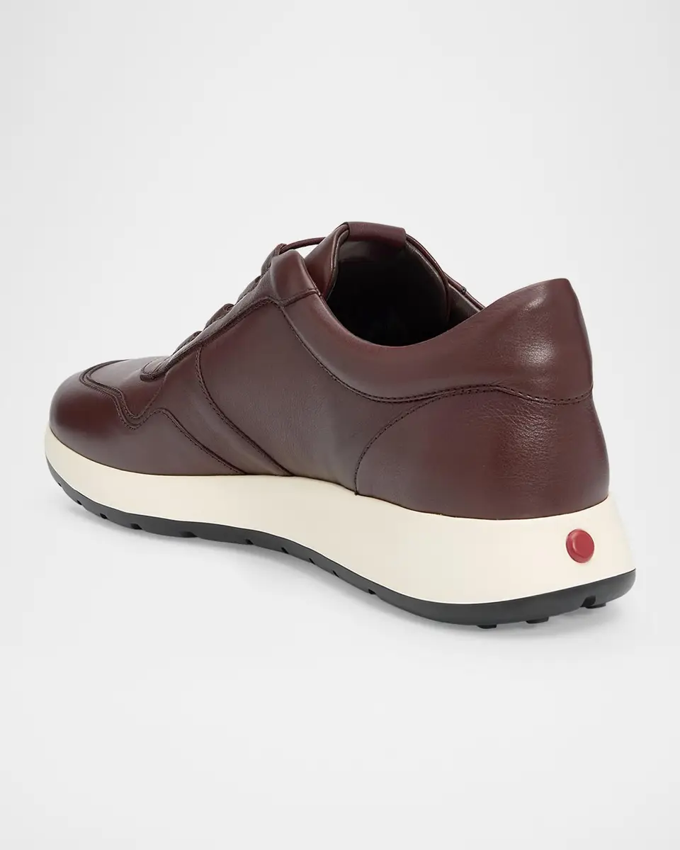 Tod's Men's Elastic Drawstring Leather Sneakers | Thumbnail 4 Tod's Men's Elastic Drawstring Leather Sneakers | Thumbnail 4