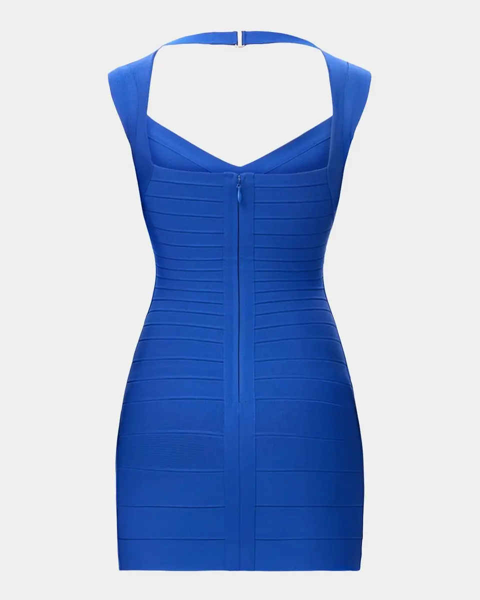 Hervé Léger The Jamie Halter Mini Dress | Thumbnail 6 Hervé Léger The Jamie Halter Mini Dress | Thumbnail 6