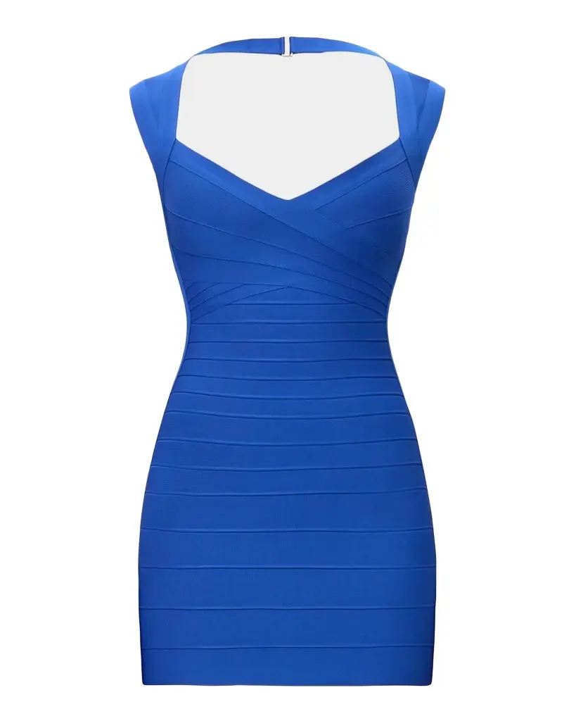 Hervé Léger The Jamie Halter Mini Dress | Image 1 Hervé Léger The Jamie Halter Mini Dress | Image 1