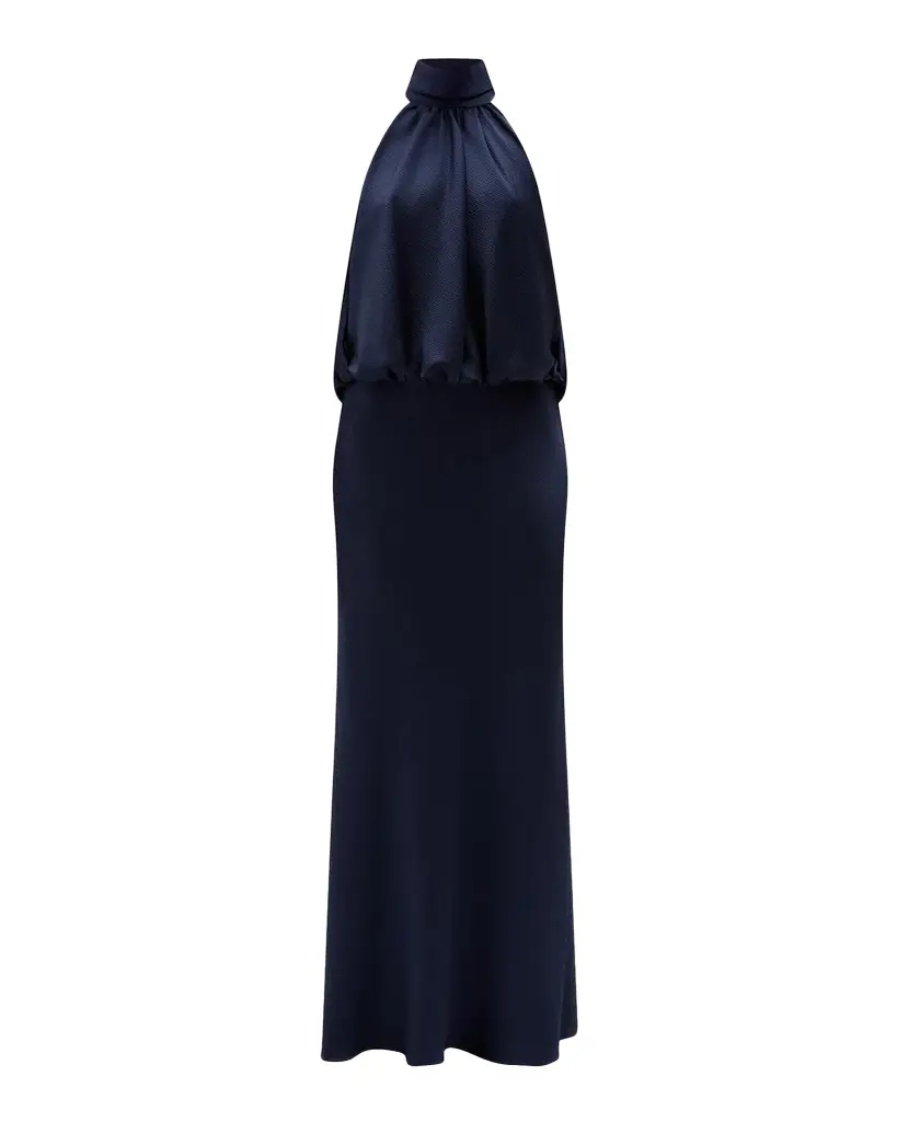 Amsale Blouson Halter Gown