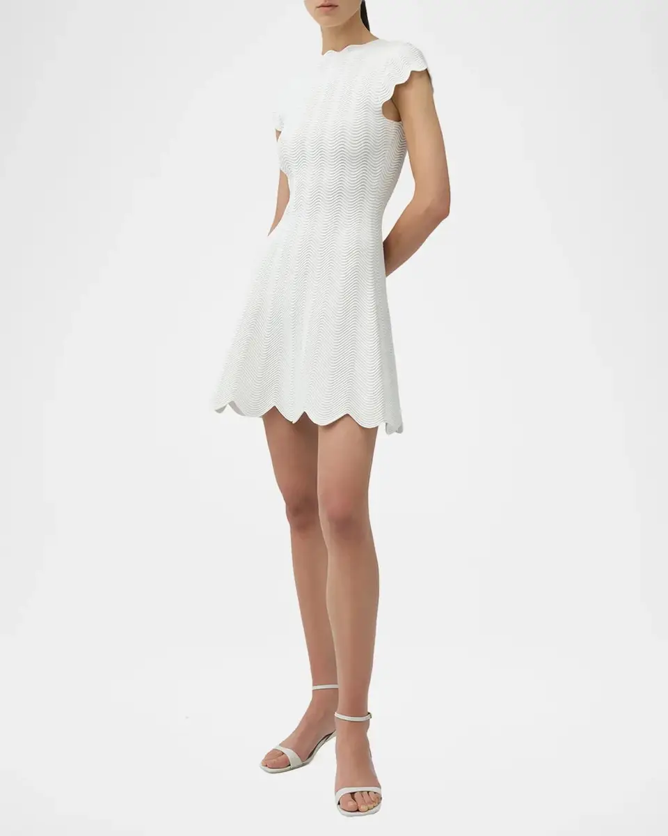 Simkhai Evalynn Wavy Knit Mini Dress | Thumbnail 4 Simkhai Evalynn Wavy Knit Mini Dress | Thumbnail 4
