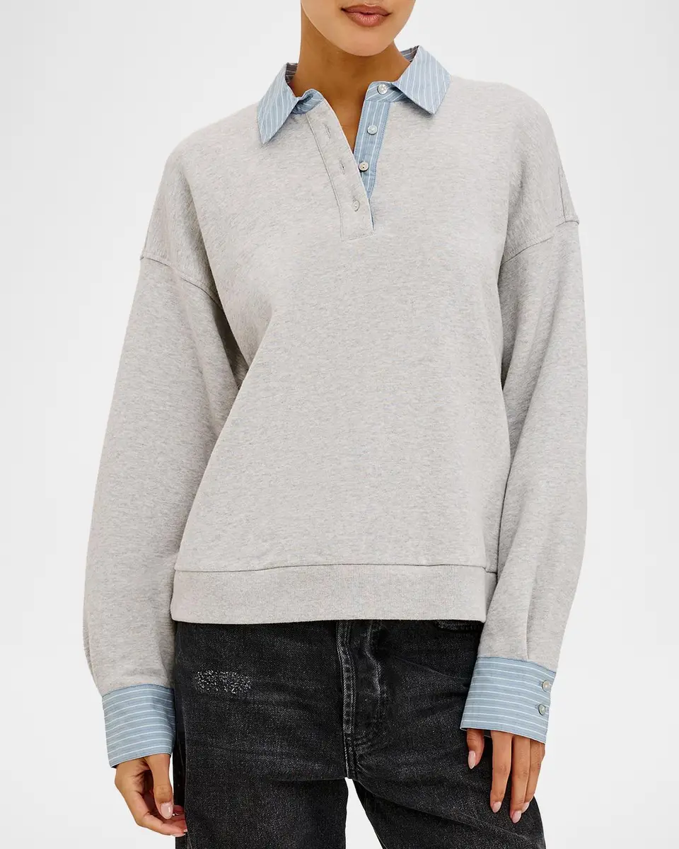 RAILS Zavier Cotton Layered Sweatshirt | Thumbnail 4 RAILS Zavier Cotton Layered Sweatshirt | Thumbnail 4