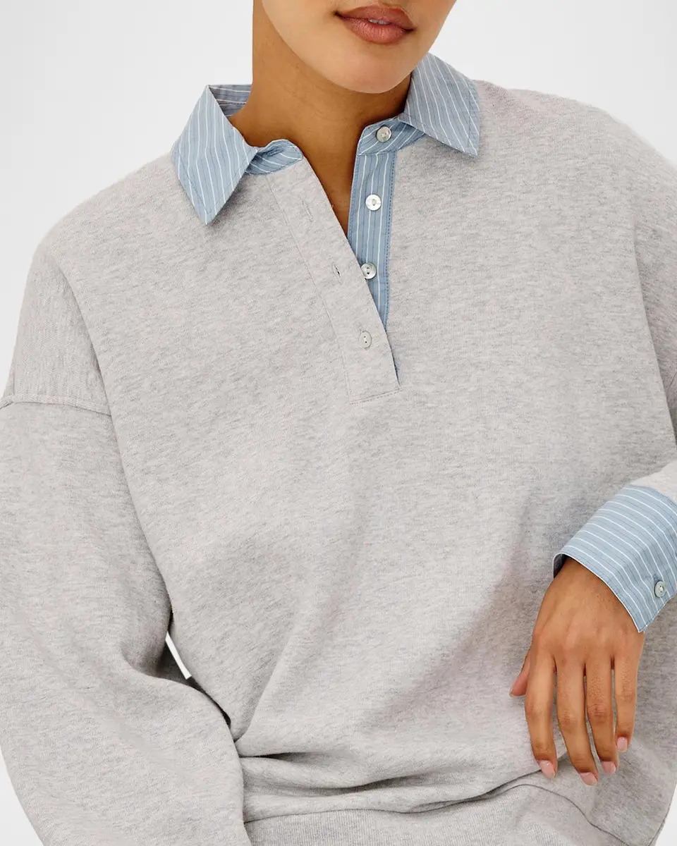 RAILS Zavier Cotton Layered Sweatshirt | Thumbnail 6 RAILS Zavier Cotton Layered Sweatshirt | Thumbnail 6