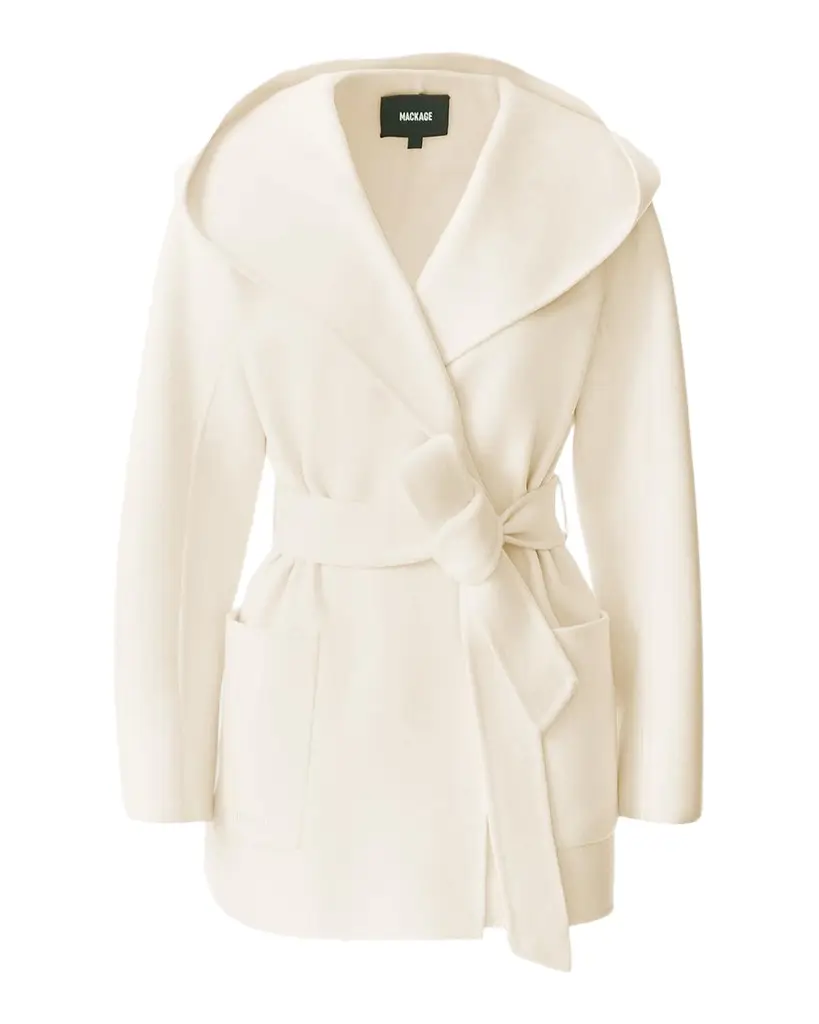 Mackage Paya Double-Face Wool Wrap Coat