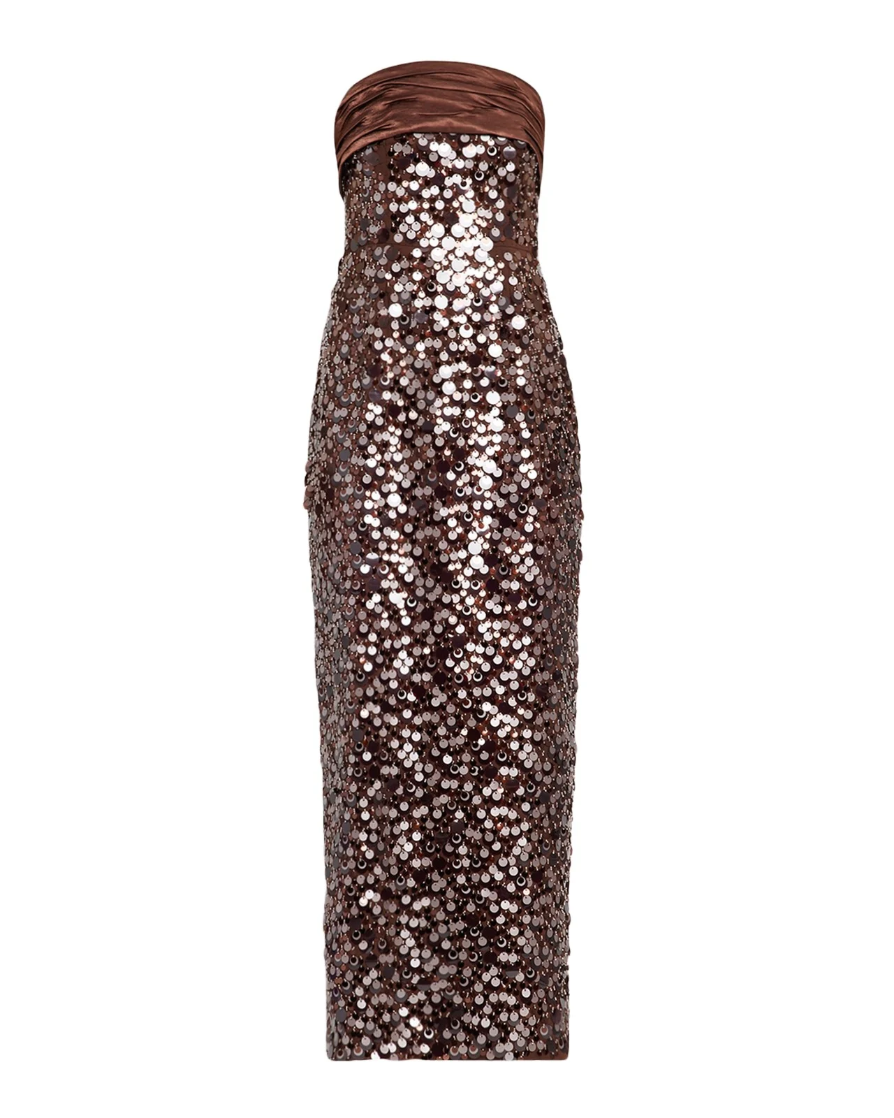 Hana Strapless Sequin Column Maxi Dress Hana Strapless Sequin Column Maxi Dress