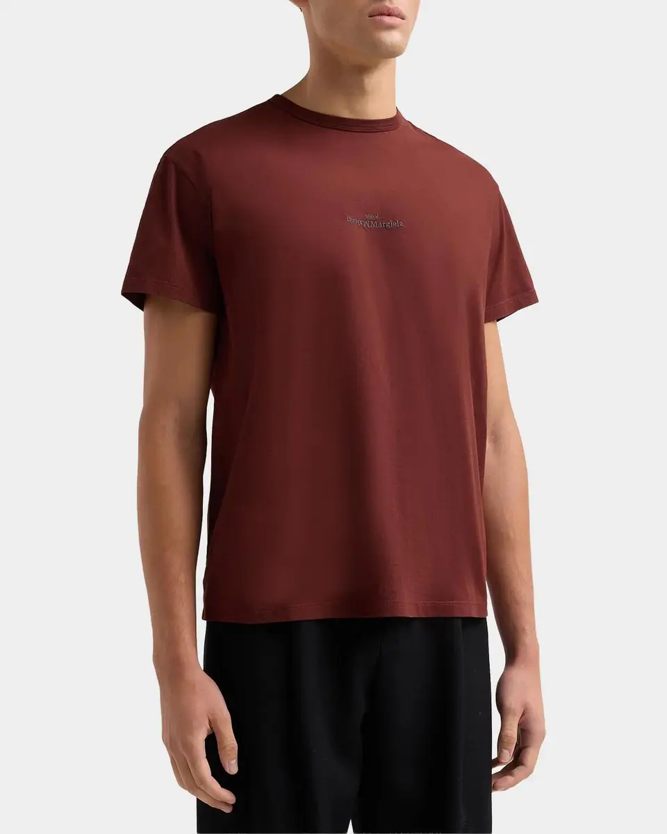 Maison Margiela Logo Regular-Fit Cotton Crewneck T-Shirt | Thumbnail 4 Maison Margiela Logo Regular-Fit Cotton Crewneck T-Shirt | Thumbnail 4