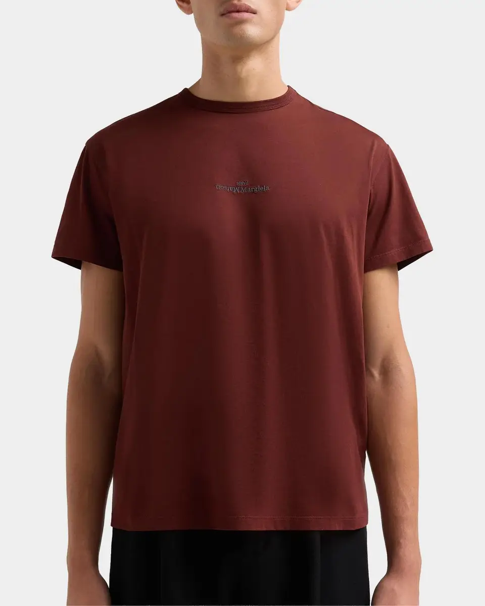 Maison Margiela Logo Regular-Fit Cotton Crewneck T-Shirt | Thumbnail 5 Maison Margiela Logo Regular-Fit Cotton Crewneck T-Shirt | Thumbnail 5