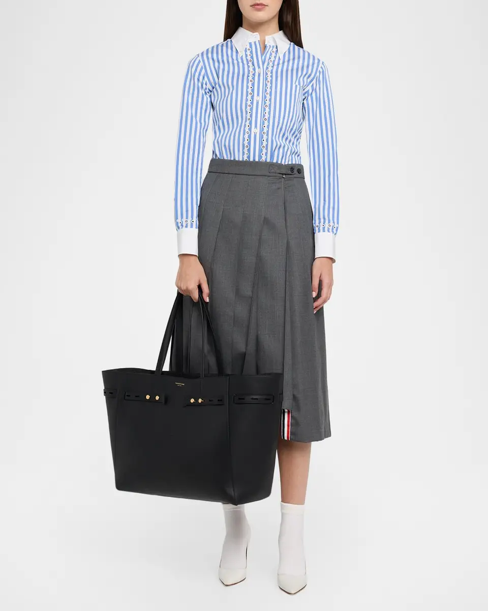 Thom Browne Mr. Thom Leather Tote Bag | Thumbnail 5 Thom Browne Mr. Thom Leather Tote Bag | Thumbnail 5