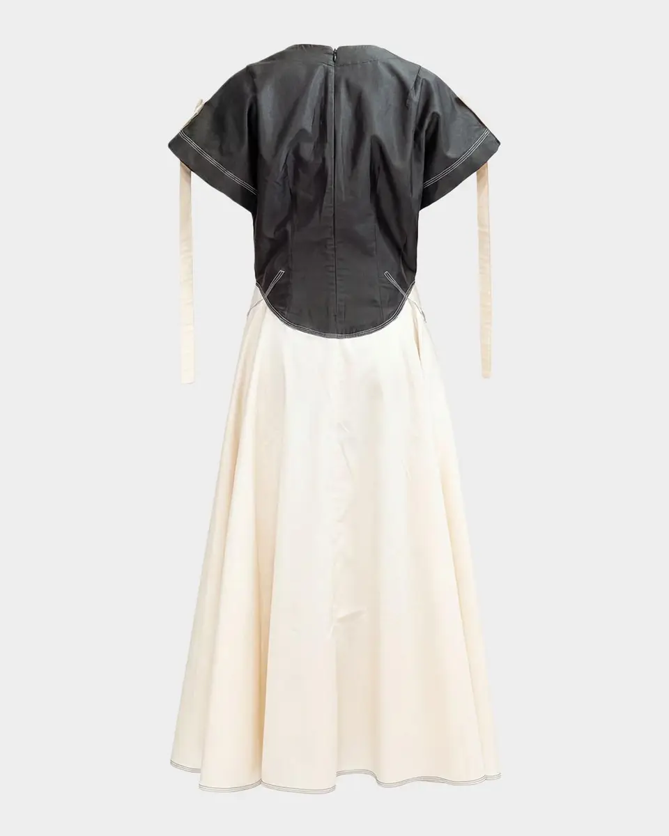 LOVEBIRDS Axis Two Tone A-Line Midi Dress | Thumbnail 4 LOVEBIRDS Axis Two Tone A-Line Midi Dress | Thumbnail 4