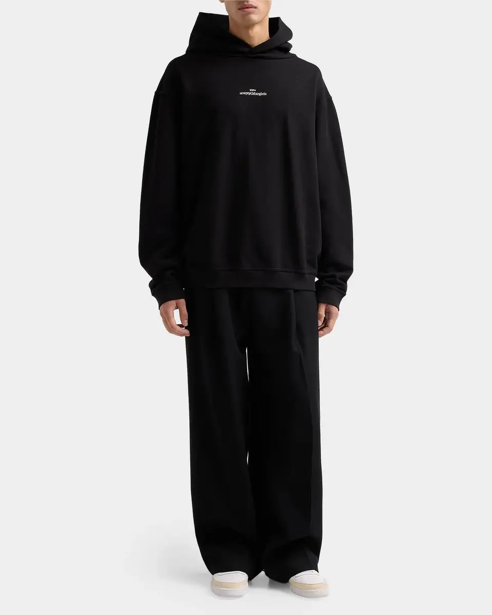 Maison Margiela Reversed Logo Cotton Hoodie | Thumbnail 2