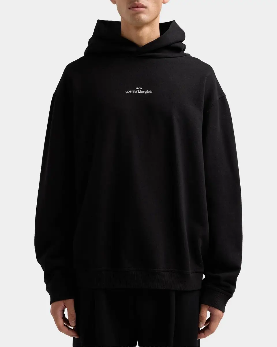 Maison Margiela Reversed Logo Cotton Hoodie | Thumbnail 4