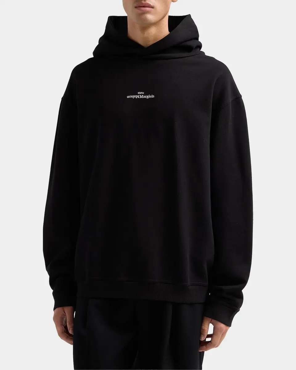 Maison Margiela Reversed Logo Cotton Hoodie | Thumbnail 5