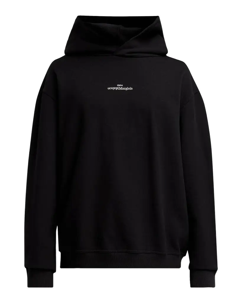 Maison Margiela Reversed Logo Cotton Hoodie