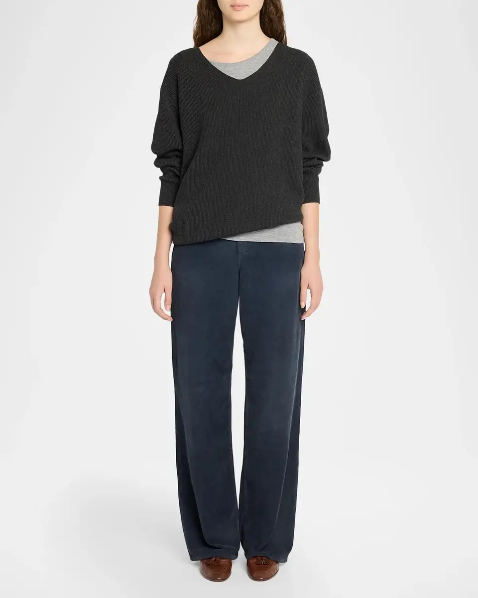 The Row Phef Cotton-Cashmere Ribbed Top | Thumbnail 2 The Row Phef Cotton-Cashmere Ribbed Top | Thumbnail 2