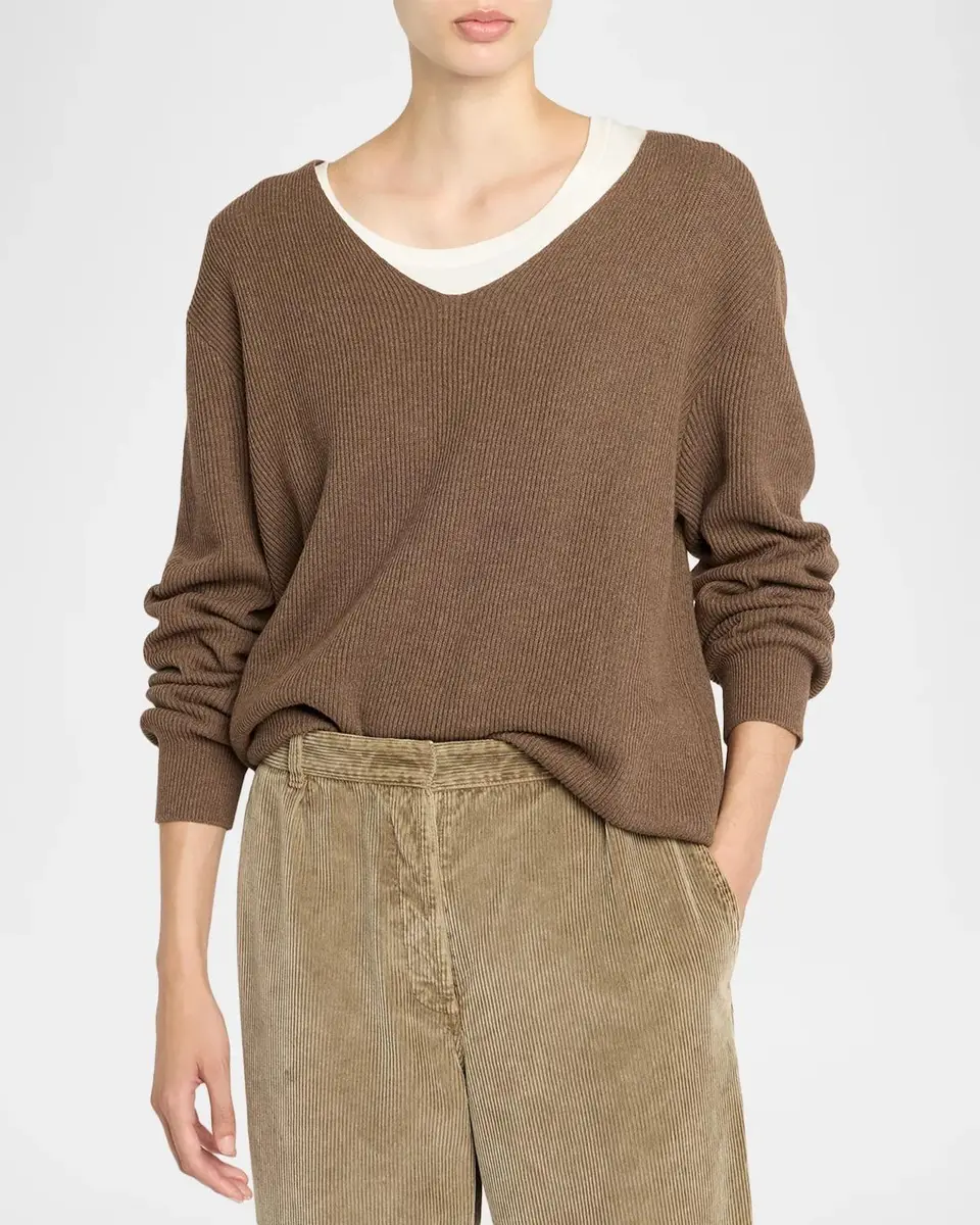 The Row Phef Cotton-Cashmere Ribbed Top | Thumbnail 4 The Row Phef Cotton-Cashmere Ribbed Top | Thumbnail 4