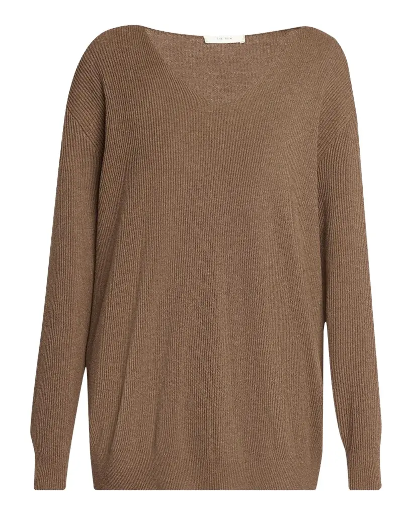 The Row Phef Cotton-Cashmere Ribbed Top | Image 1 The Row Phef Cotton-Cashmere Ribbed Top | Image 1
