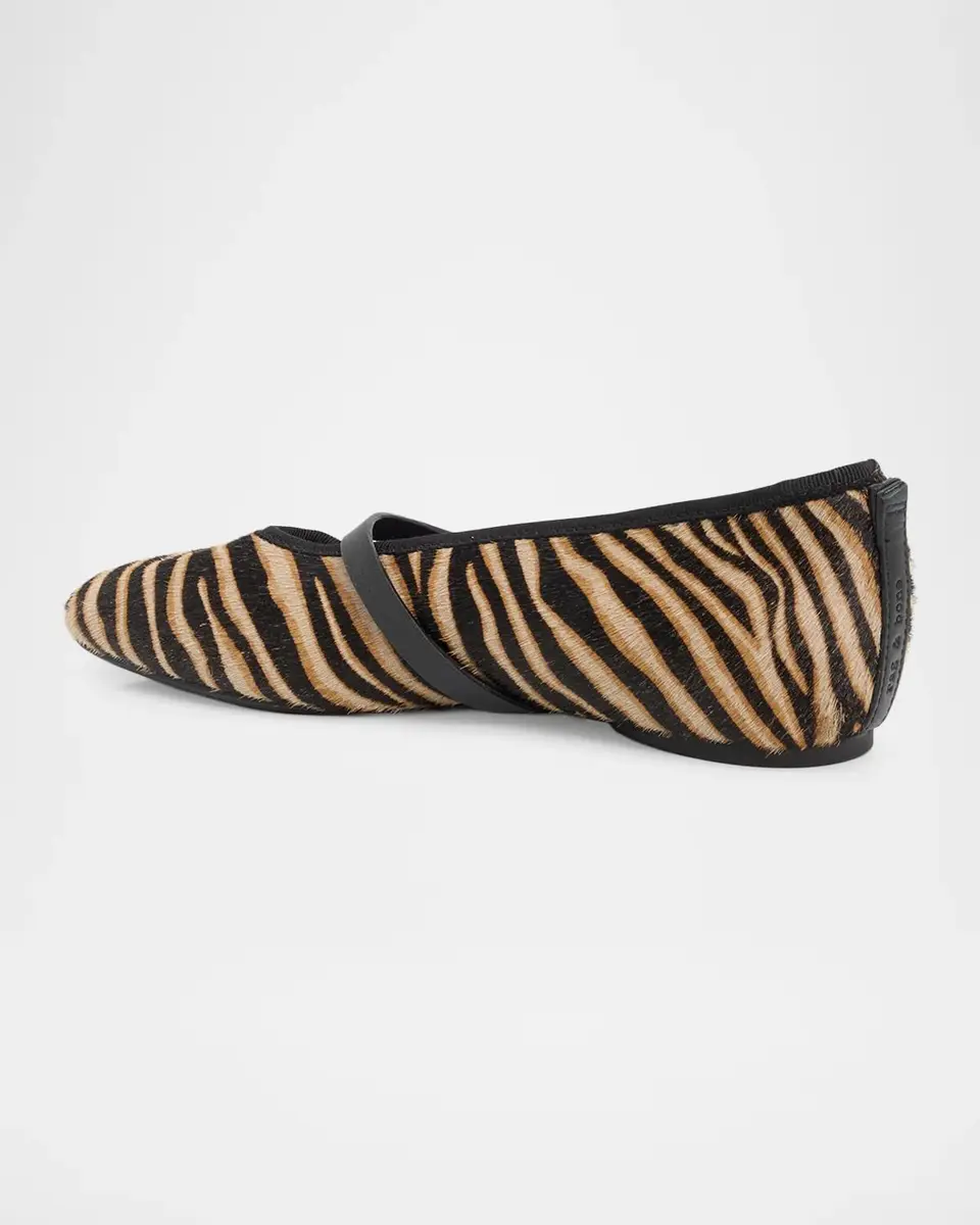 rag & bone Spire Zebra Calf Hair Mary Jane Ballerina Flats | Thumbnail 2 rag & bone Spire Zebra Calf Hair Mary Jane Ballerina Flats | Thumbnail 2