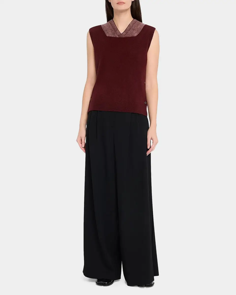 Maison Margiela Two-Tone Virgin Wool Knit Vest | Thumbnail 2