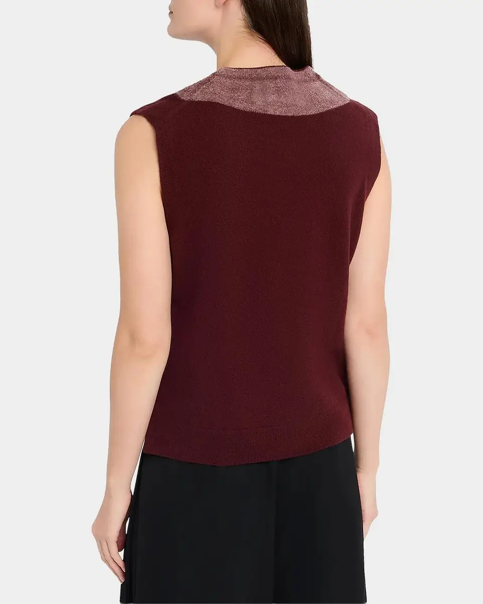 Maison Margiela Two-Tone Virgin Wool Knit Vest | Thumbnail 3