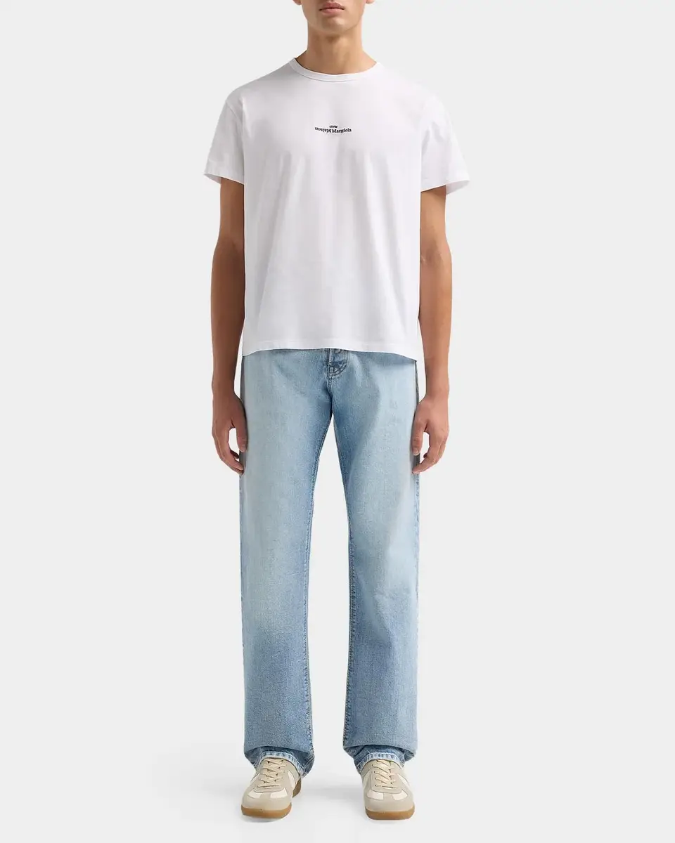Maison Margiela Logo Regular-Fit Cotton Crewneck T-Shirt | Thumbnail 2 Maison Margiela Logo Regular-Fit Cotton Crewneck T-Shirt | Thumbnail 2