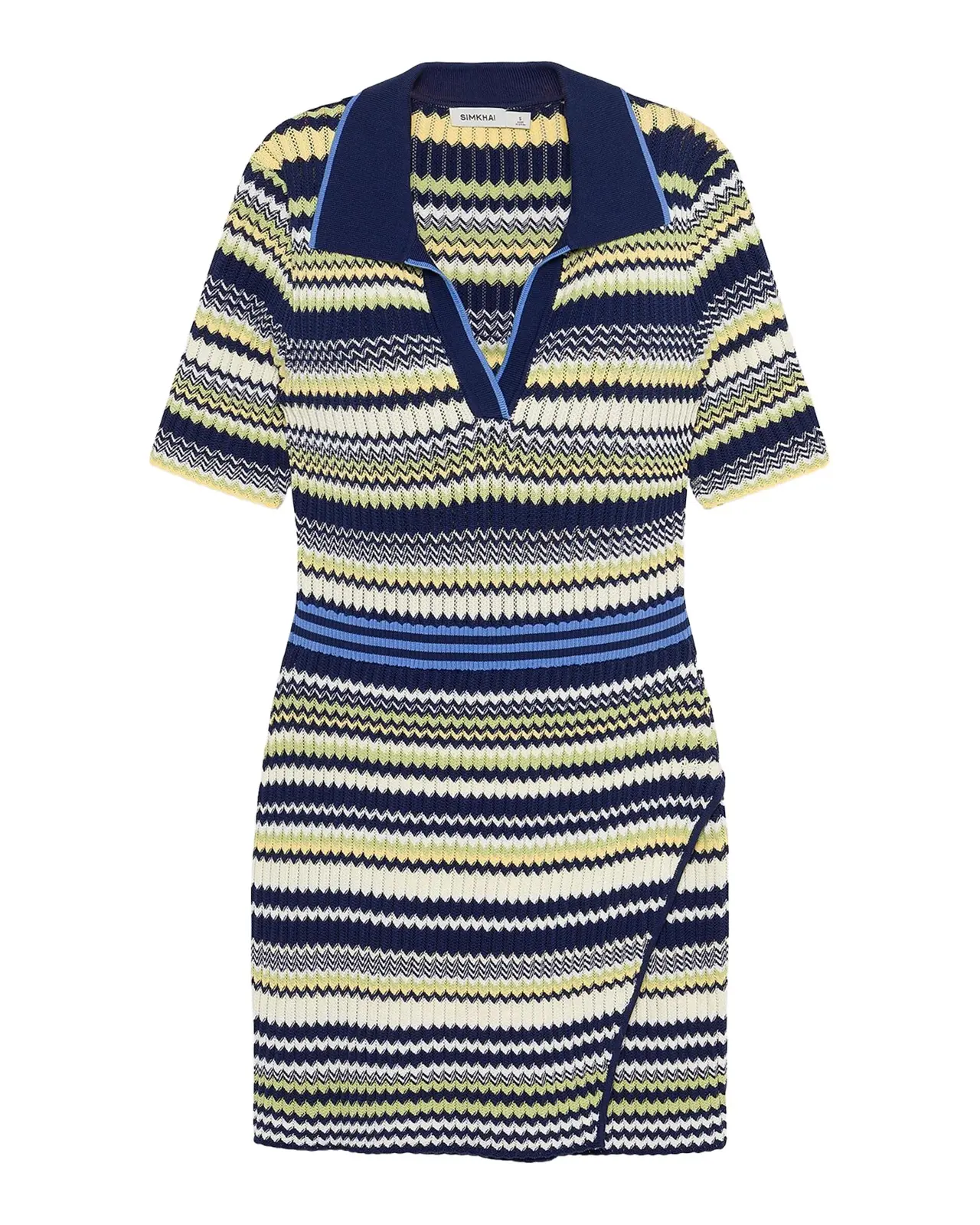 Lira Chevron Polo Wrap Mini Dress Lira Chevron Polo Wrap Mini Dress