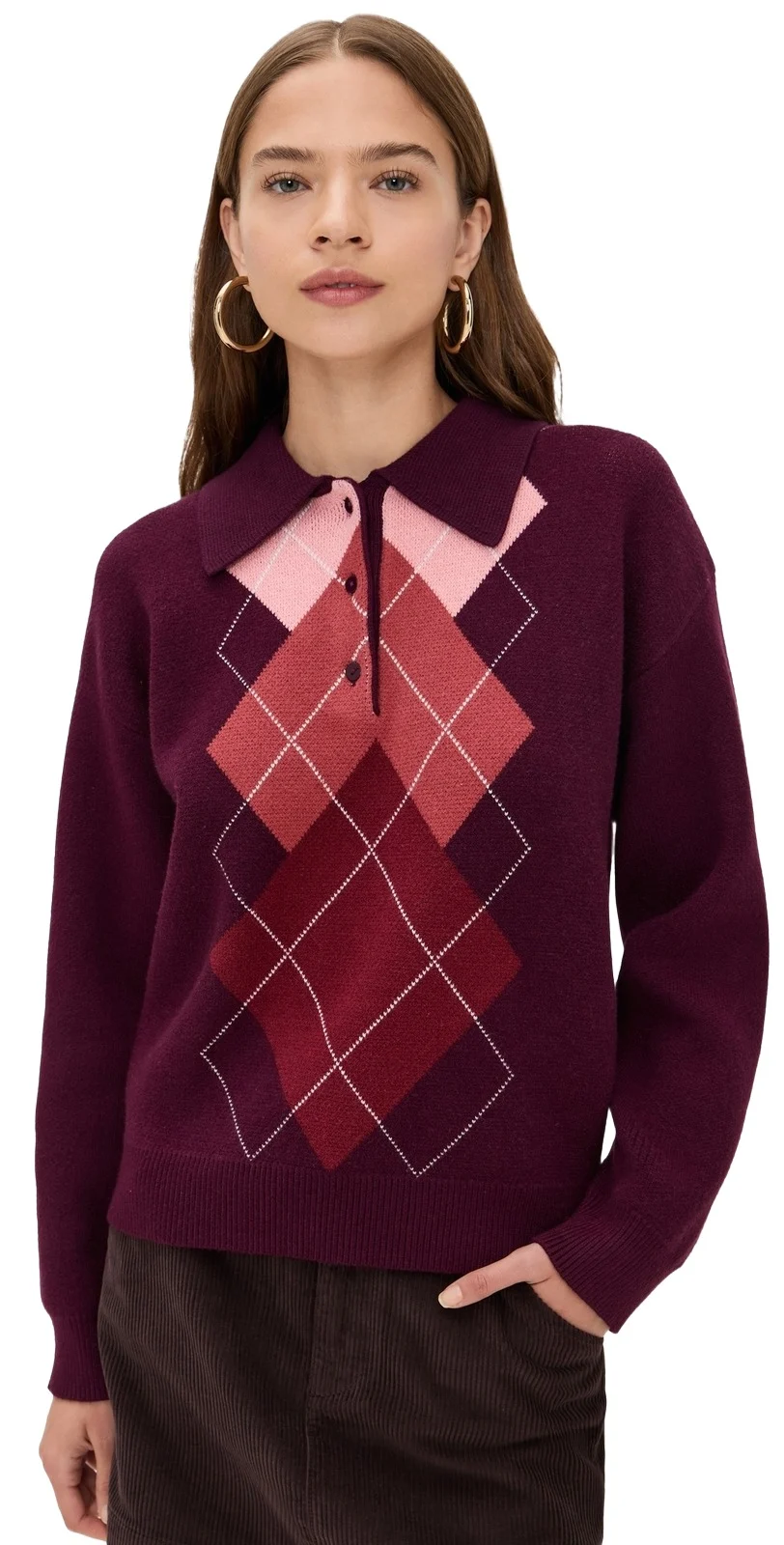Argyle Knit Sweater Argyle Knit Sweater