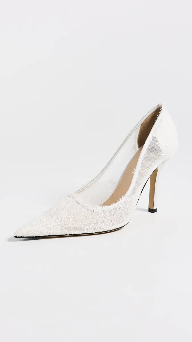 Mach & Mach Devon Chantilly Lace Pumps | Thumbnail 2 Mach & Mach Devon Chantilly Lace Pumps | Thumbnail 2