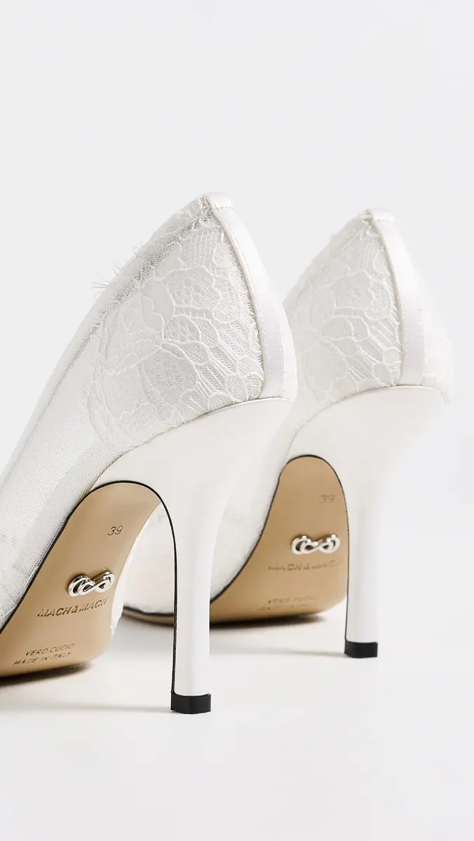 Mach & Mach Devon Chantilly Lace Pumps | Thumbnail 4 Mach & Mach Devon Chantilly Lace Pumps | Thumbnail 4