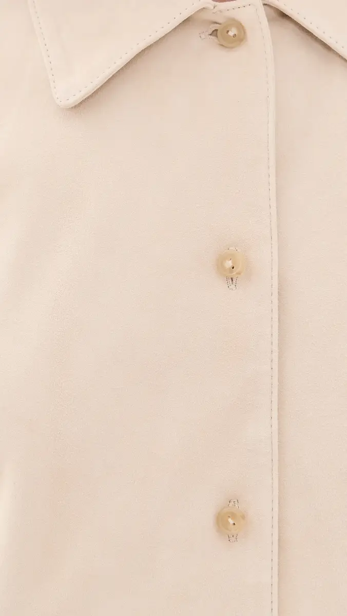 Vince Suede Paneled Button Down Shirt | Thumbnail 6 Vince Suede Paneled Button Down Shirt | Thumbnail 6