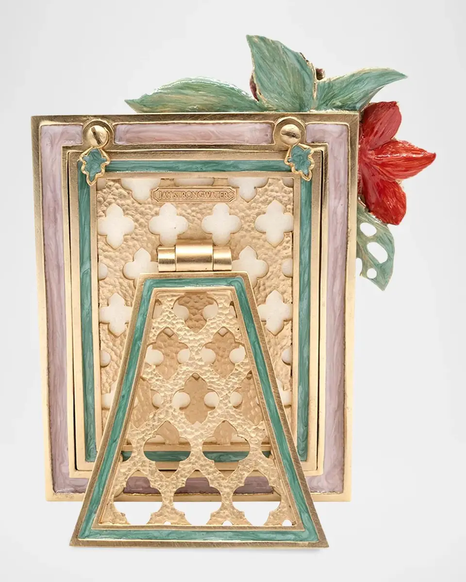 Jay Strongwater Amara Tropical Flower Frame, 3" x 4" | Thumbnail 2 Jay Strongwater Amara Tropical Flower Frame, 3" x 4" | Thumbnail 2