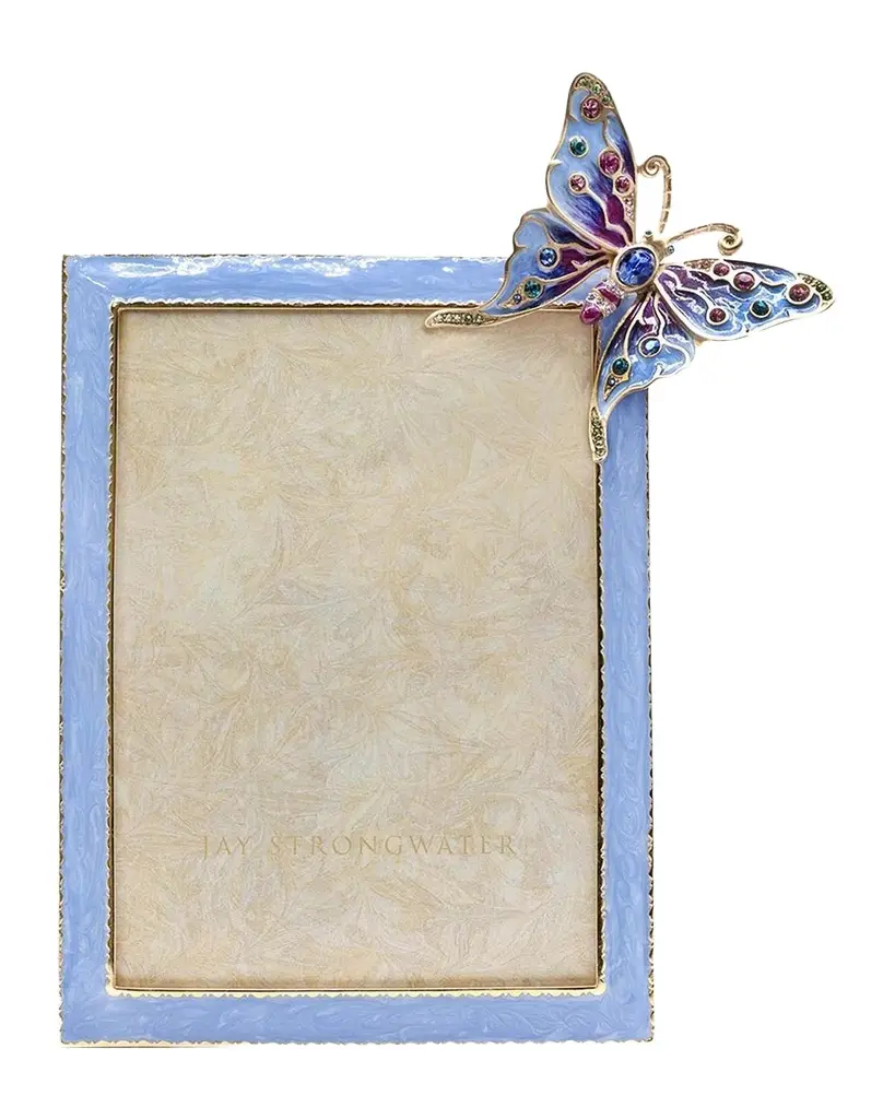 Jay Strongwater Arabella Butterfly Frame, 5" x 7" | Image 1 Jay Strongwater Arabella Butterfly Frame, 5" x 7" | Image 1