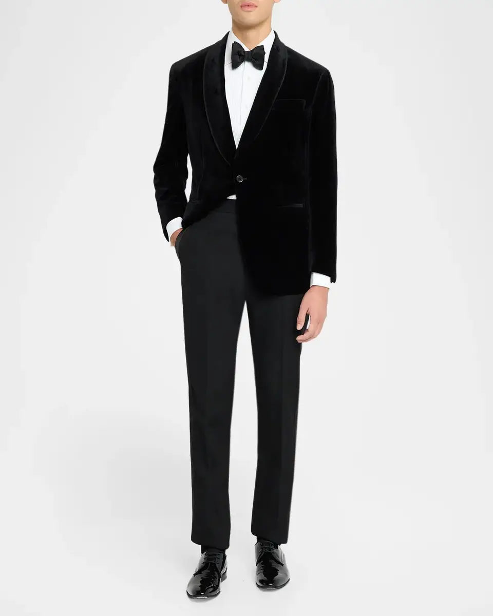Polo Ralph Lauren Men's Cotton Velvet Single-Breasted Dinner Jacket | Thumbnail 2 Polo Ralph Lauren Men's Cotton Velvet Single-Breasted Dinner Jacket | Thumbnail 2