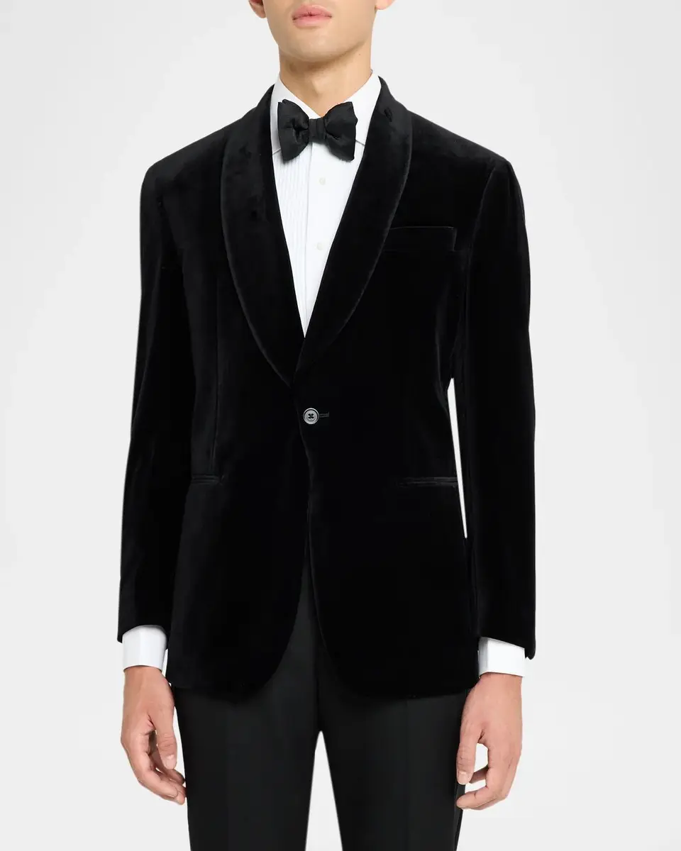 Polo Ralph Lauren Men's Cotton Velvet Single-Breasted Dinner Jacket | Thumbnail 4 Polo Ralph Lauren Men's Cotton Velvet Single-Breasted Dinner Jacket | Thumbnail 4