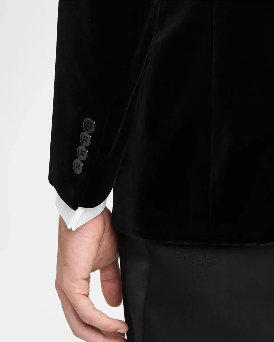 Polo Ralph Lauren Men's Cotton Velvet Single-Breasted Dinner Jacket | Thumbnail 8 Polo Ralph Lauren Men's Cotton Velvet Single-Breasted Dinner Jacket | Thumbnail 8