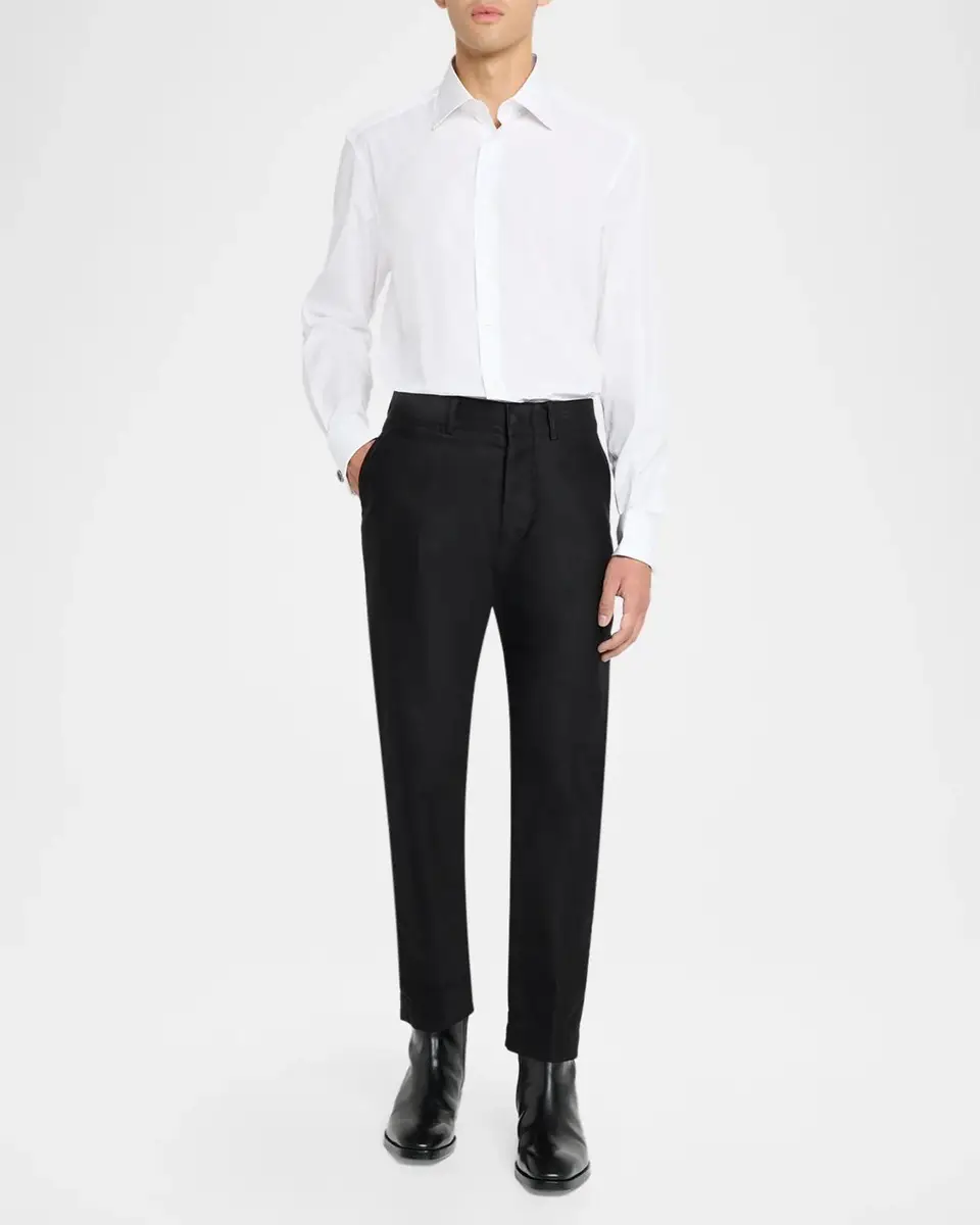 Stefano Ricci Men's Cotton French-Cuff Dress Shirt | Thumbnail 2