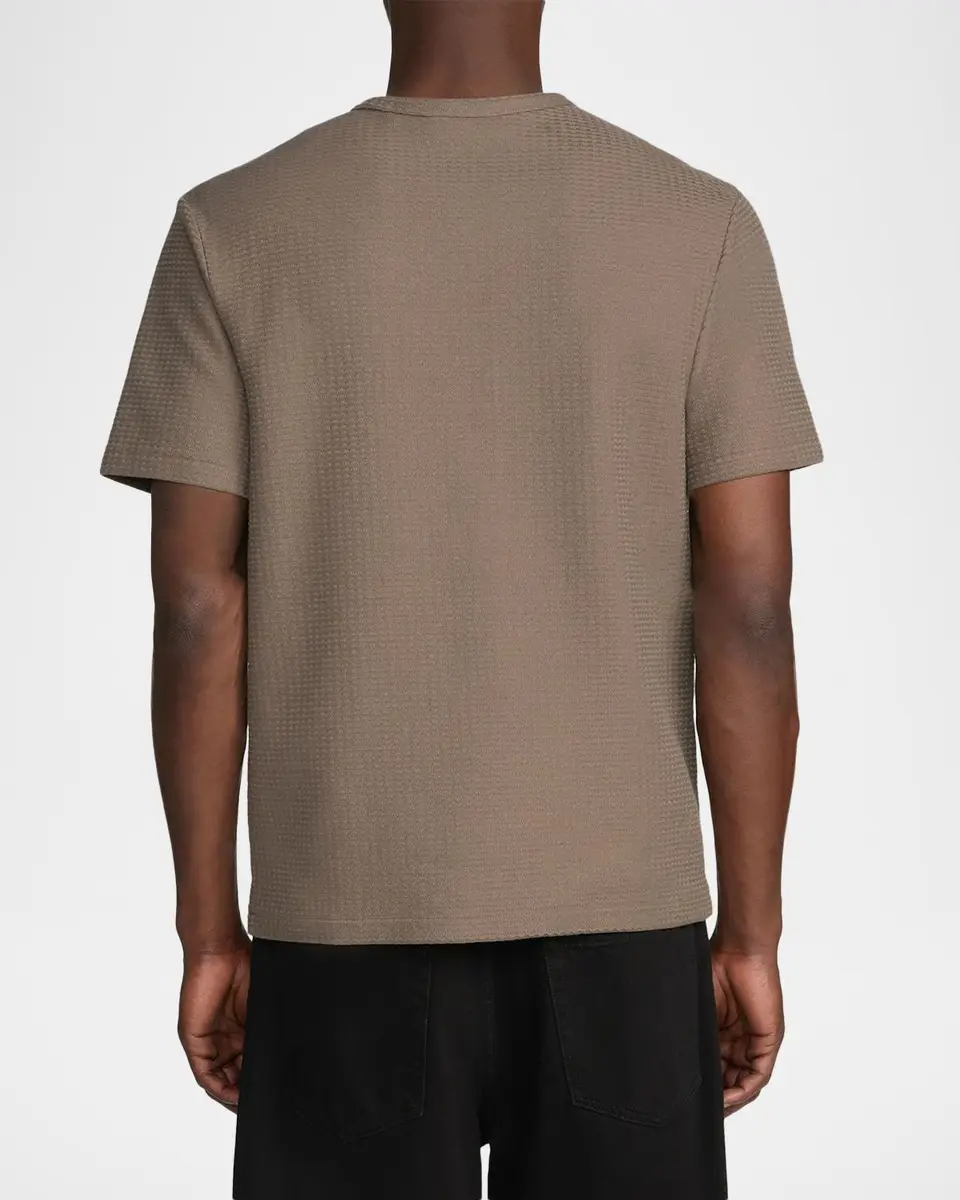 Frame Men's Jacquard Stripe Crewneck T-Shirt | Thumbnail 3 Frame Men's Jacquard Stripe Crewneck T-Shirt | Thumbnail 3