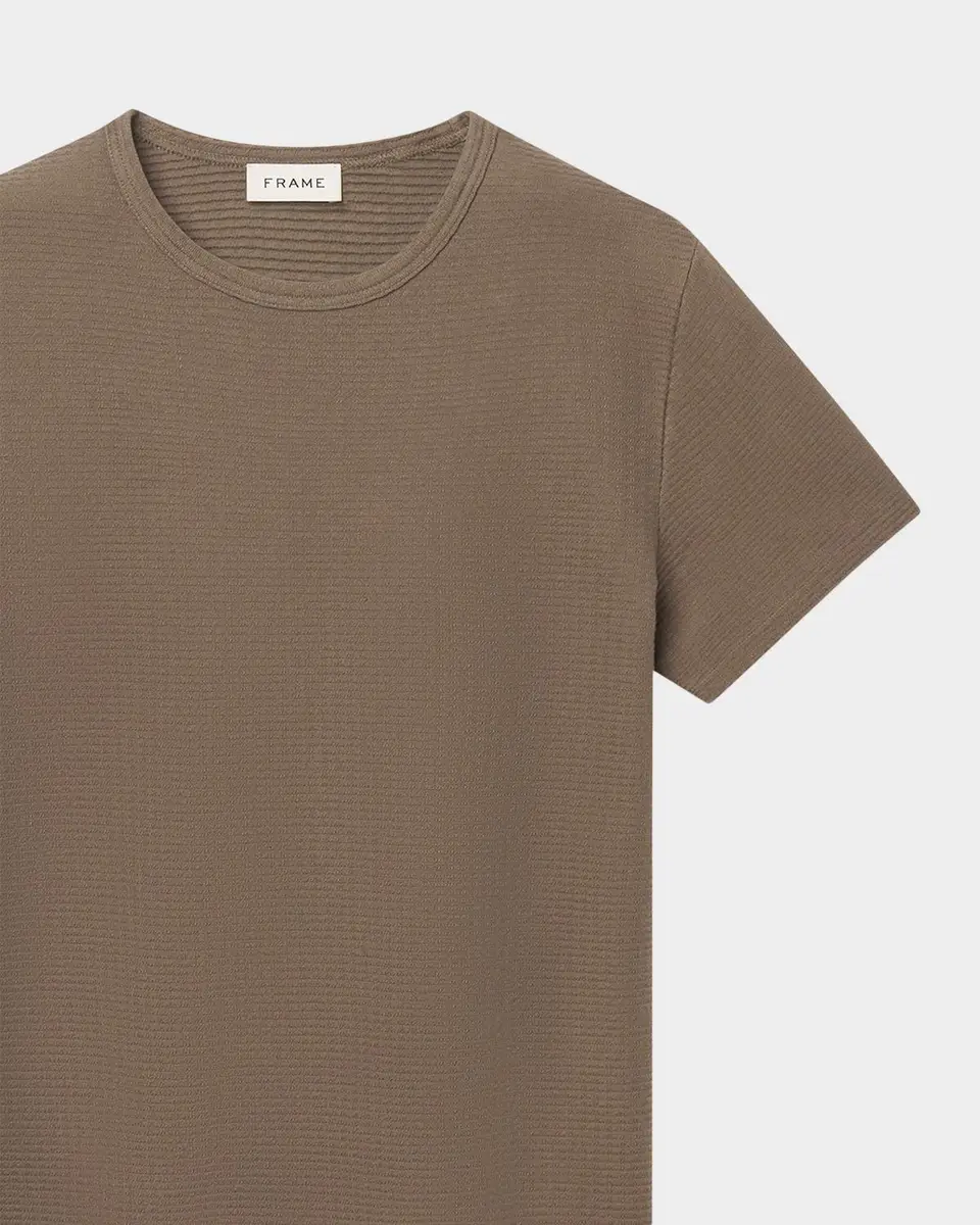 Frame Men's Jacquard Stripe Crewneck T-Shirt | Thumbnail 7 Frame Men's Jacquard Stripe Crewneck T-Shirt | Thumbnail 7
