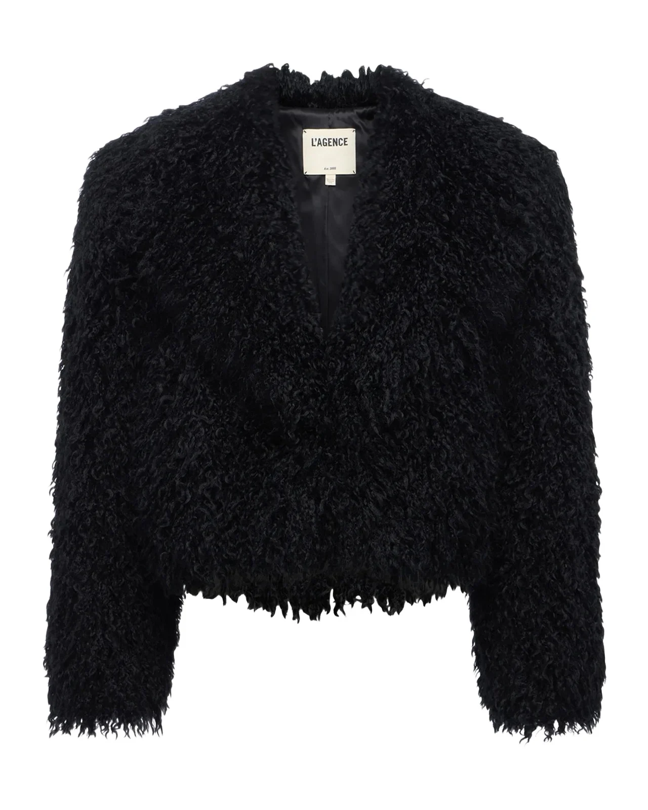 Aura Faux-Fur Crop Jacket Aura Faux-Fur Crop Jacket