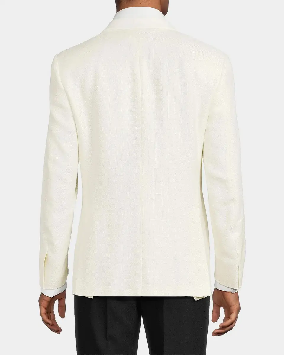 Canali Shawl Lapel Silk-Wool Dinner Jacket | Thumbnail 3 Canali Shawl Lapel Silk-Wool Dinner Jacket | Thumbnail 3