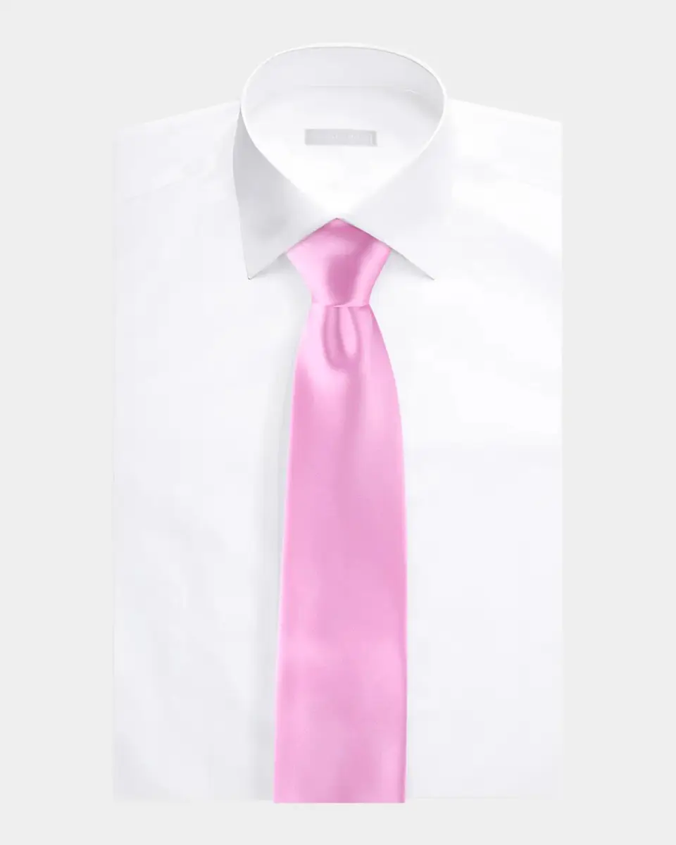Stefano Ricci Men's Solid Silk Tie | Thumbnail 2 Stefano Ricci Men's Solid Silk Tie | Thumbnail 2