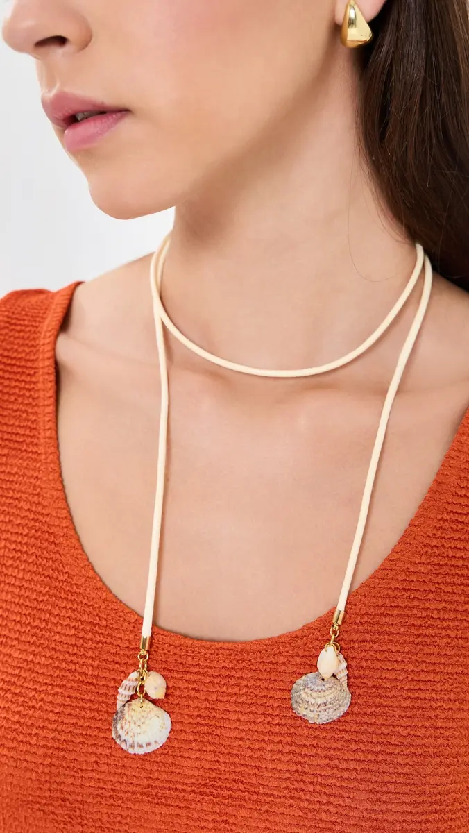 Logan Tay Shell Drop Wrap Necklace | Thumbnail 3